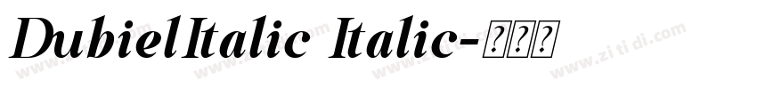DubielItalic Italic字体转换